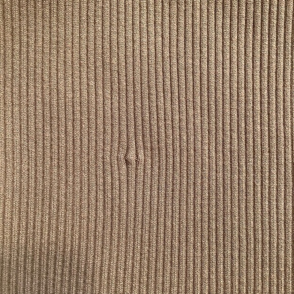 ARITZIA BABATON Camel Streep Dress Maxi Ribbed Knit - Picture 8 of 11